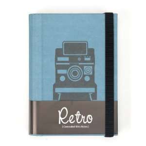  Grandluxe Retro Concealed Wiro A6 Notebook, 120 Sheets, 3 