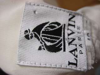 You are bidding on a New With Tags LANVIN Cream A Line Knee Length 
