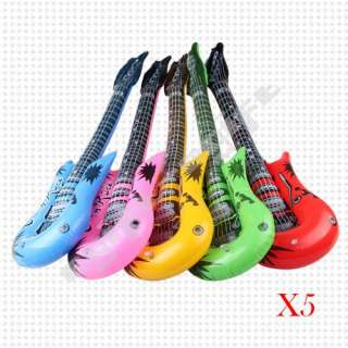Inflatable Blow Up Guitar Rock Pop Favor Birthday Toy Party  