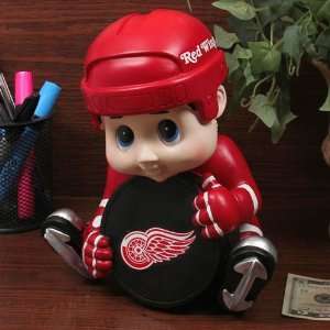  NHL Detroit Red Wings Kids Hockey Player Bank: Sports 