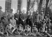 1925 photo Eagle Boy Scouts at White House, Washin  