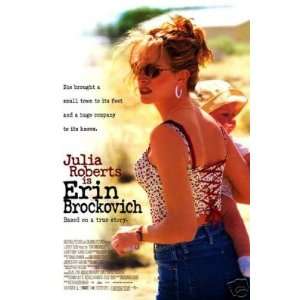  Erin Brockovich Original Double Sided 27x40 Movie Poster 