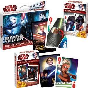 Best Quality Stars Wars/Clone Wars Heroes and Villians Poker Playing 