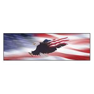  Wings of Freedom Flag Rear Window Graphic: Automotive
