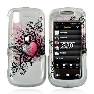 for Samsung Instinct Accessory Bundle Pink Heart Silver 