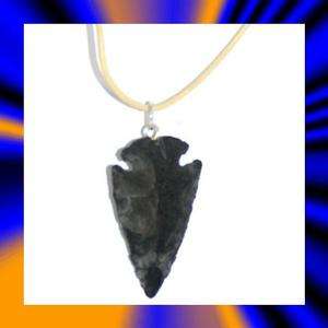 Arrowhead Necklace Hand chipped Agate Repro 1 3/4 new  