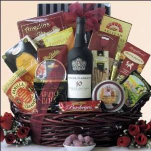   Fladgate Port Wine: Corporate Wine Gift Basket: Kitchen & Dining
