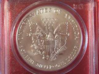 1991 Silver Amercian EAGLE WTC GROUND ZERO RECOVERY PCGS GEM  