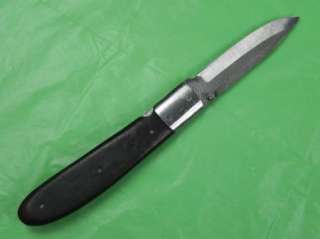 Custom Made Dilluvio Damascus Huge Folding Pocket Knife  