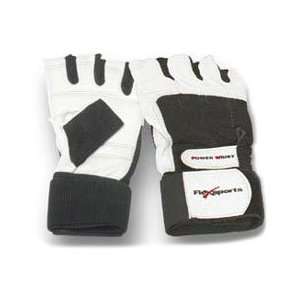  Wrist Wrap Glove, Large, Black/White, Flex Sports Health 