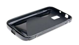 Soft TPU Gel Grip Skin Case Cover for Samsung Galaxy S2 X T989   Black 