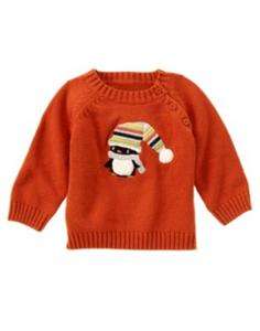 Gymboree NWT Happy Penguin L/S Sweater 12 18 months  