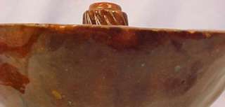 Antique Primitive REDWARE TURKS HEAD CAKE MOLD Wow  