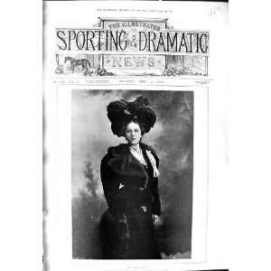   Portrait Miss Edna May Olga Ice Maiden Theatre Actress