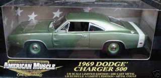 ERTL 1:18 1969 Dodge Charger 500 Green  