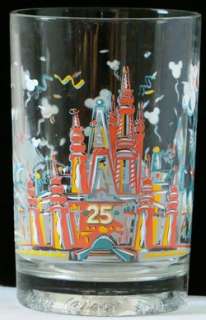 NEW Disney World 25TH ANNIVERSARY Glasses by McDonalds COMPLETE SET of 