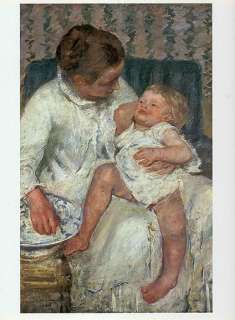 MARY CASSATT   Mother About to Wash Her Sleepy Child  