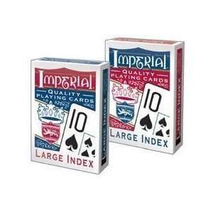   1451 Imperial Large Index Playing Cards  Pack of 12: Toys & Games