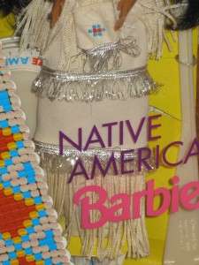 Barbie Doll NATIVE AMERICAN Dolls Of The World 1992 Toy  