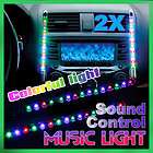  Pcs 15 LED Car Sound Effect Control Music Sensor Light SW 3046 12v