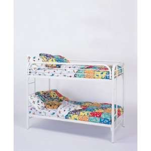 Fields Twin/Twin Bunk Bed in White Furniture & Decor