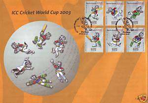 South Africa ICC Cricket World Cup 2003 Zebra Mascot  