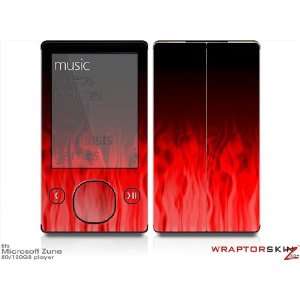Zune 80/120GB Skin Kit   Fire Red plus Free Screen Protector by 