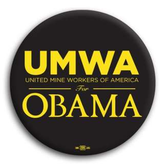 UMWA United Mine Workers America Democratic Obama Pin  