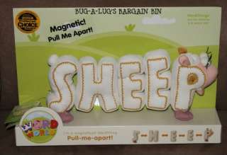 PBS WORD WORLD SHEEP MAGNETIC LETTERS PULL ME APART SPELLING NEW 3 