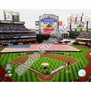  New York Mets Citi Field Opening Game w/Flag 8x10: Sports 