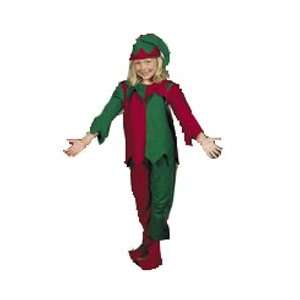  Santa Elf Child Costume Dress up Christmas 6 8 Years: Toys 