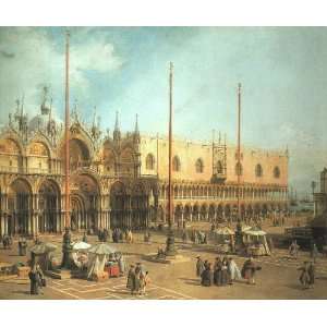  Acrylic Keyring Canaletto Piazza San Marco Looking 