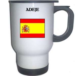  Spain (Espana)   ADEJE White Stainless Steel Mug 