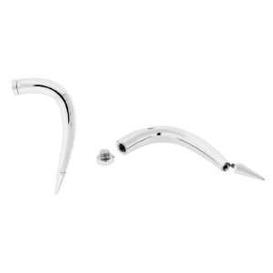  Silver Convertible Ear Talon To Smoking Pipe   For Tobacco 