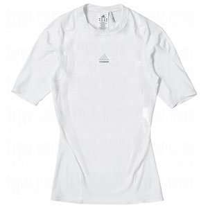  adidas Mens ClimaCool TECHFIT PowerWeb Shirt White/Small 