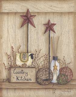 Country Kitchen Primitive Country Framed Picture Art  