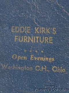 Eddie Kirks Furniture Washington Court House Ohio 1947  