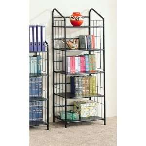    Wildon Home 2895 Sherwood Five Tier Bookcase in Black Baby