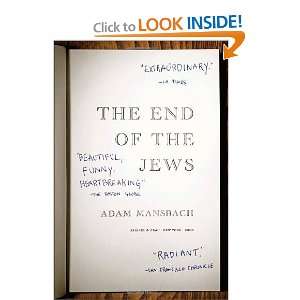    The End of the Jews A Novel [Paperback] Adam Mansbach Books