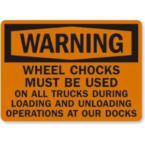   Operations At Our Docks Aluminum Sign, 14 x 10