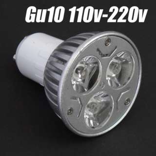 3W E27 MR16 GU10 3*1W LED Light Warm&Cool White Light Bulb Spot Lamp 