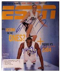 SIGNED WNBA MERCURY HUSKIES DIANA TAURASI & OKAFOR ESPN  
