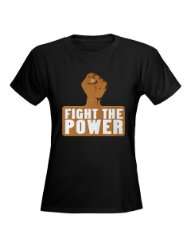 FIGHT THE POWER Public enemy Womens Dark T Shirt by CafePress