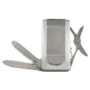 Stainless Steel Money Clip with Pocket Tool   Rare    Best Seller on 