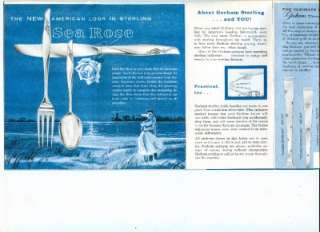 50s GORHAM STERLING Brochure WISS JEWELERS NEWARK NJ &c  