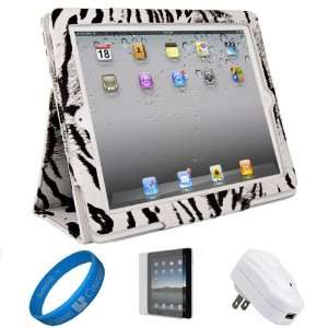   iPad 2 + Anti Gloss Clear Screen Protector + White USB Wall Charger