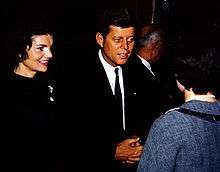   and Jackie Kennedy campaigning in Appleton, Wisconsin , March 1960