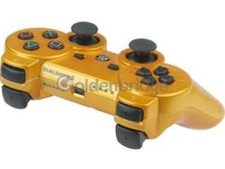Golden Bluetooth Joypad Wireless Controller For SONY PlayStation 3 PS3 