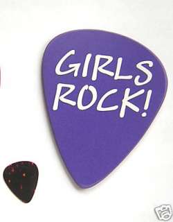 GIRLS ROCK! Gigantic 4 inch Pick for GIANT Fender STRAT  