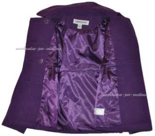   Girls LONDON FOG purple Winter Jacket PEA Dress Coat Hooded NEW Size M